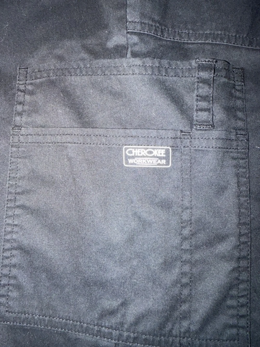 Cherokee Size 5X Black Men's Cargo Pants with Elastic‎ Waist